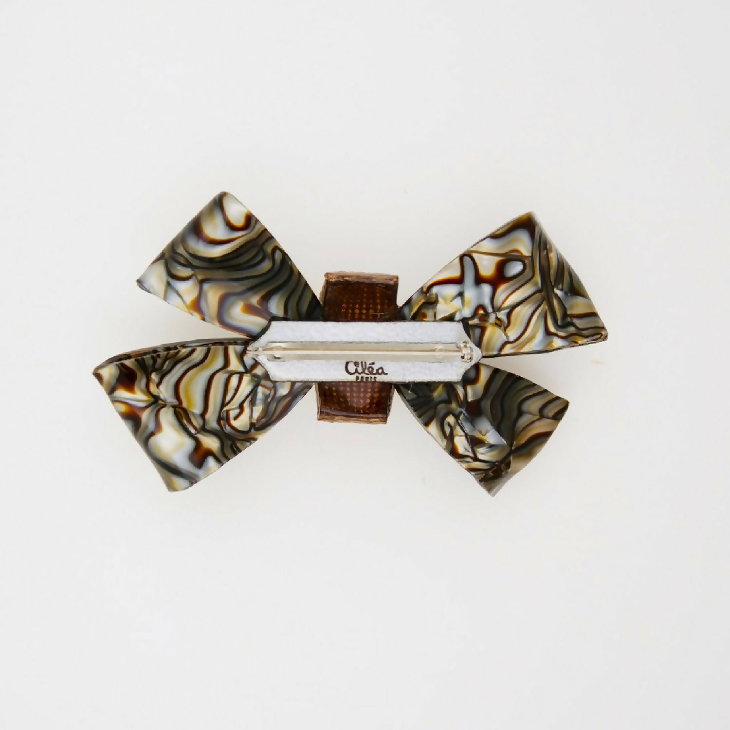 Grande broche James écaille grise | EMPREINTES Paris