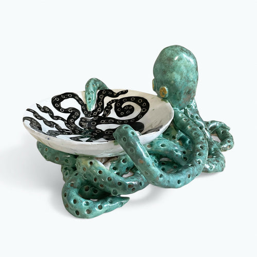 Coupe au poulpe vert bronze | EMPREINTES Paris - EMPREINTES Paris