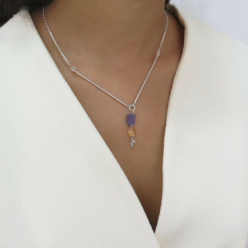 Collier artisanal en argent et pierres fines | EMPREINTES Paris - EMPREINTES Paris