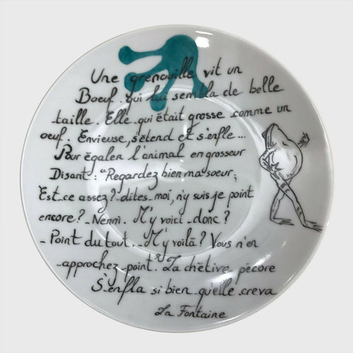 Assiette poésie Grenouille | EMPREINTES Paris - EMPREINTES Paris