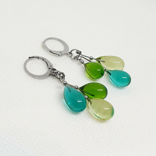 Boucles d'oreilles Gouttelettes en verre de Murano - 5 Coloris au choix | EMPREINTES Paris - EMPREINTES Paris