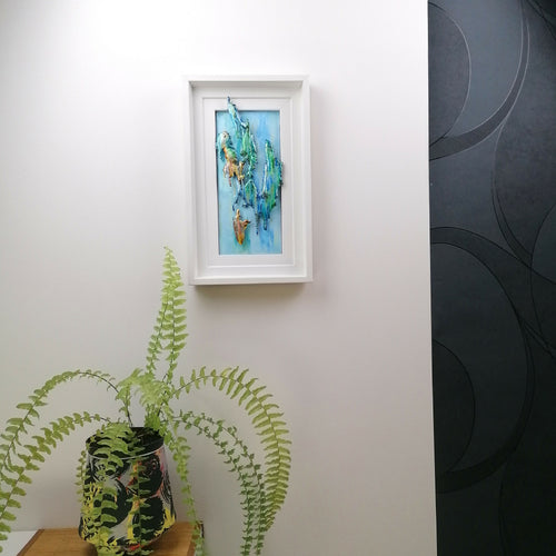 Déliquescence - Tableau en émail 3D sur cuivre et feuilles d'argent | EMPREINTES Paris - EMPREINTES Paris