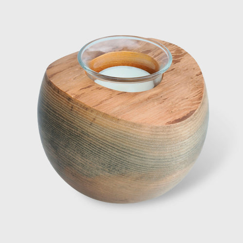 Bougeoir en frêne oxydé à bord naturel | EMPREINTES Paris - EMPREINTES Paris