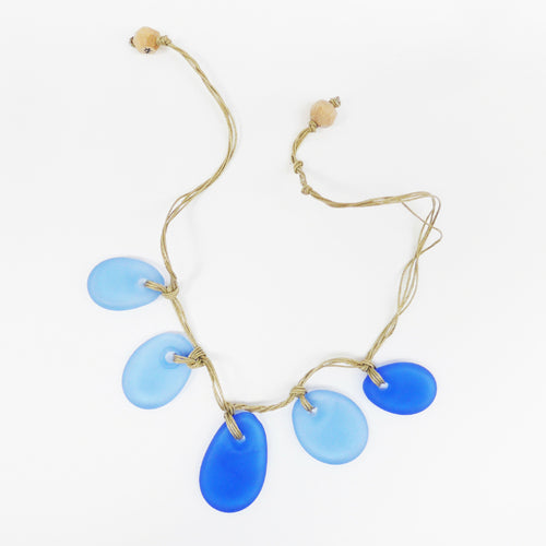 Collier GALET BLEU E0992 | EMPREINTES Paris - EMPREINTES Paris