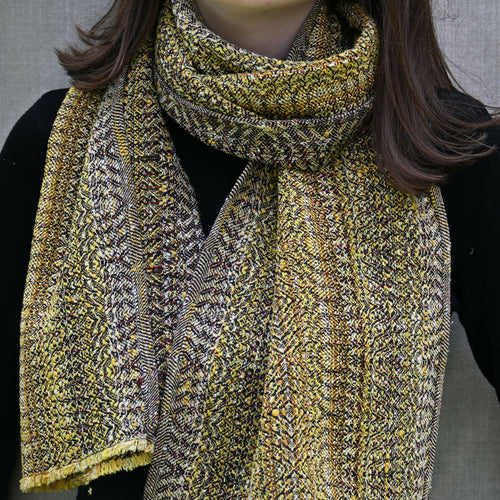 echarpe_jaune_anis_creation_tissages_francois_vieillard copie | EMPREINTES Paris - EMPREINTES Paris