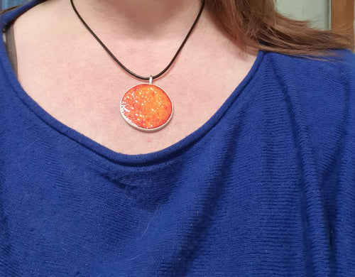 Pendentif coucher soleil en céramique fait main | EMPREINTES Paris - EMPREINTES Paris