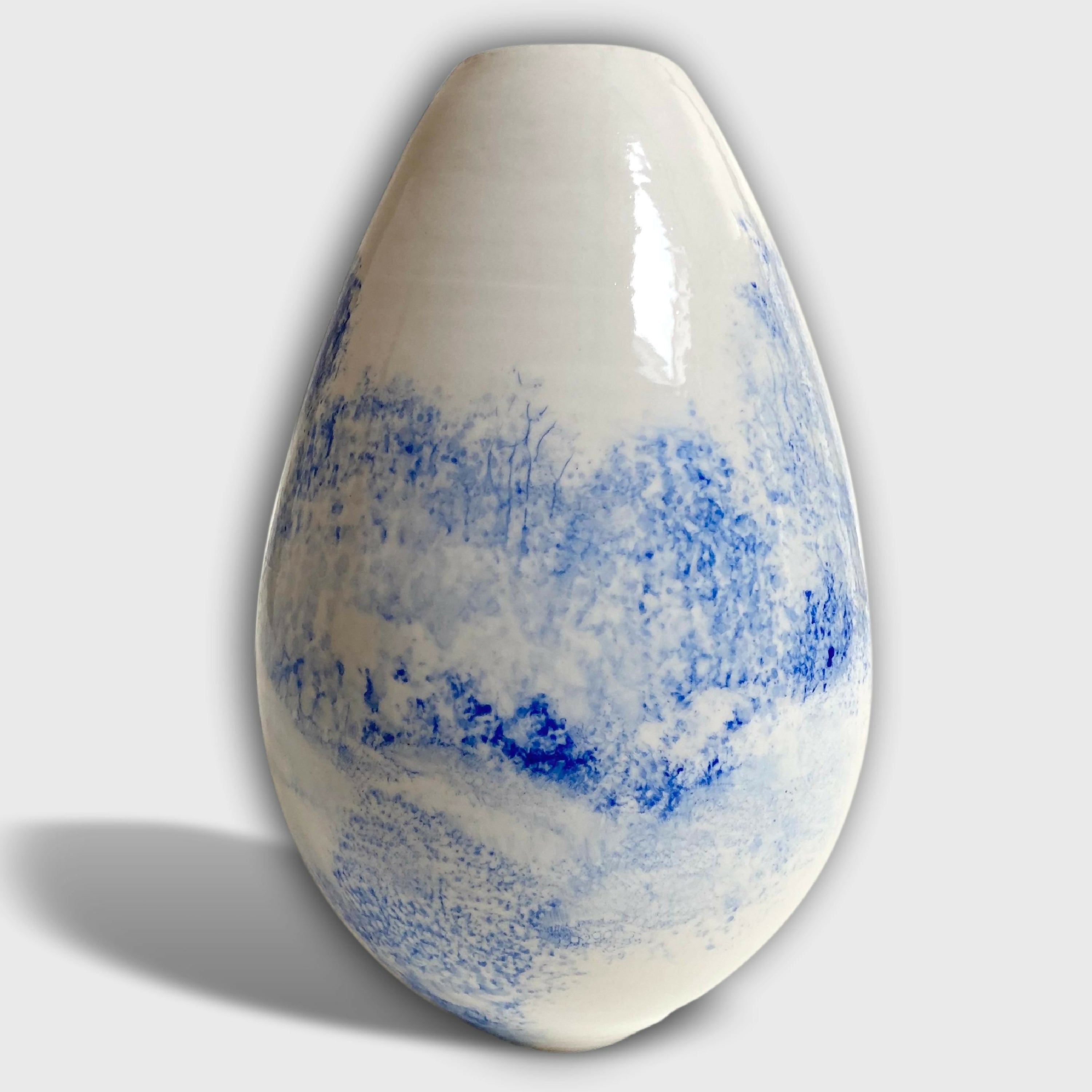 Vase Paysage arboré bleu 4 | EMPREINTES Paris