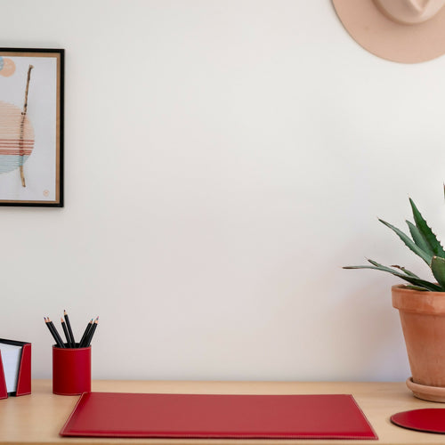 Cube papier cuir rouge | EMPREINTES Paris - EMPREINTES Paris