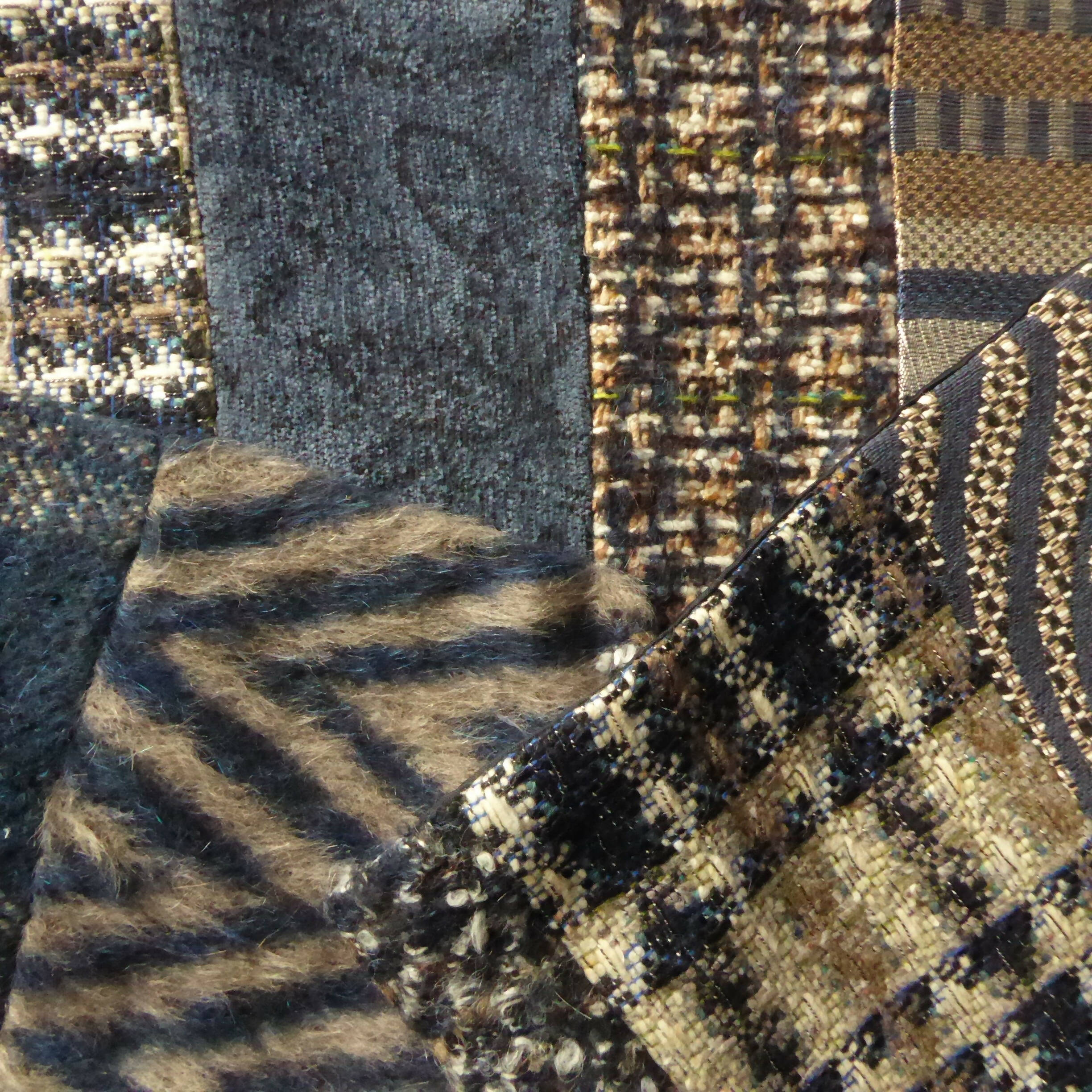 Écharpe hivernale homme- bleu beige | EMPREINTES Paris