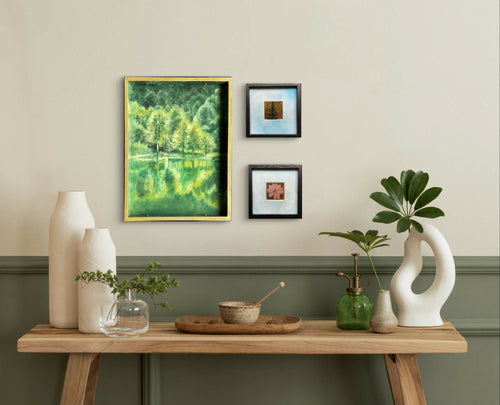 Œuvre murale -Plateau de table Lac de Bethmale | EMPREINTES Paris - EMPREINTES Paris