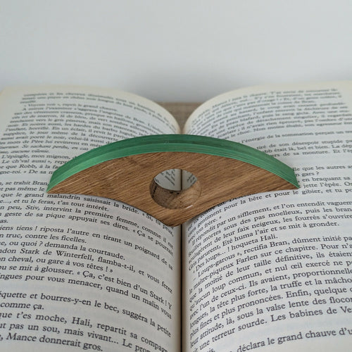 Bague de lecture avec Marqueterie de Paille Verte | EMPREINTES Paris - EMPREINTES Paris