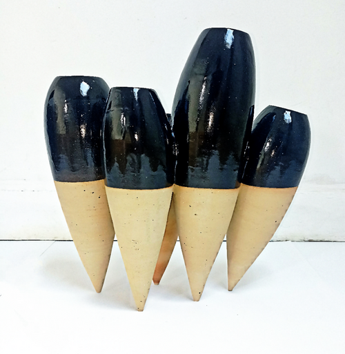 Vase Polyphore en grès roux tourné - atelier klemans copie | EMPREINTES Paris - EMPREINTES Paris