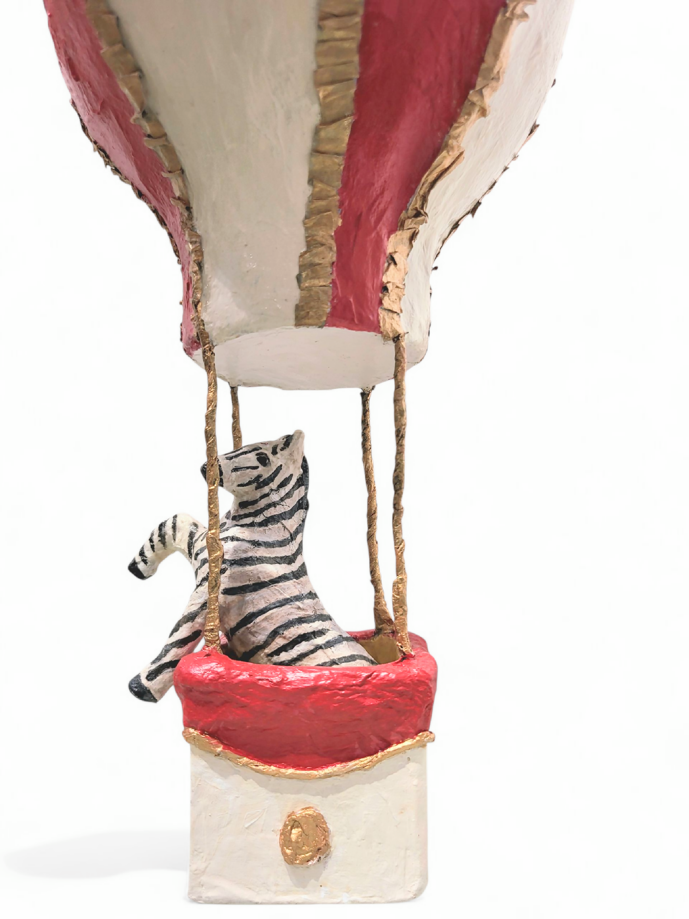 Sculpture montgolfière et son zèbre | EMPREINTES Paris