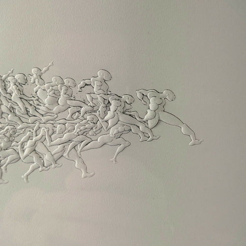 Estampe d'art - La Course III - Version rehausse d'argent | EMPREINTES Paris - EMPREINTES Paris