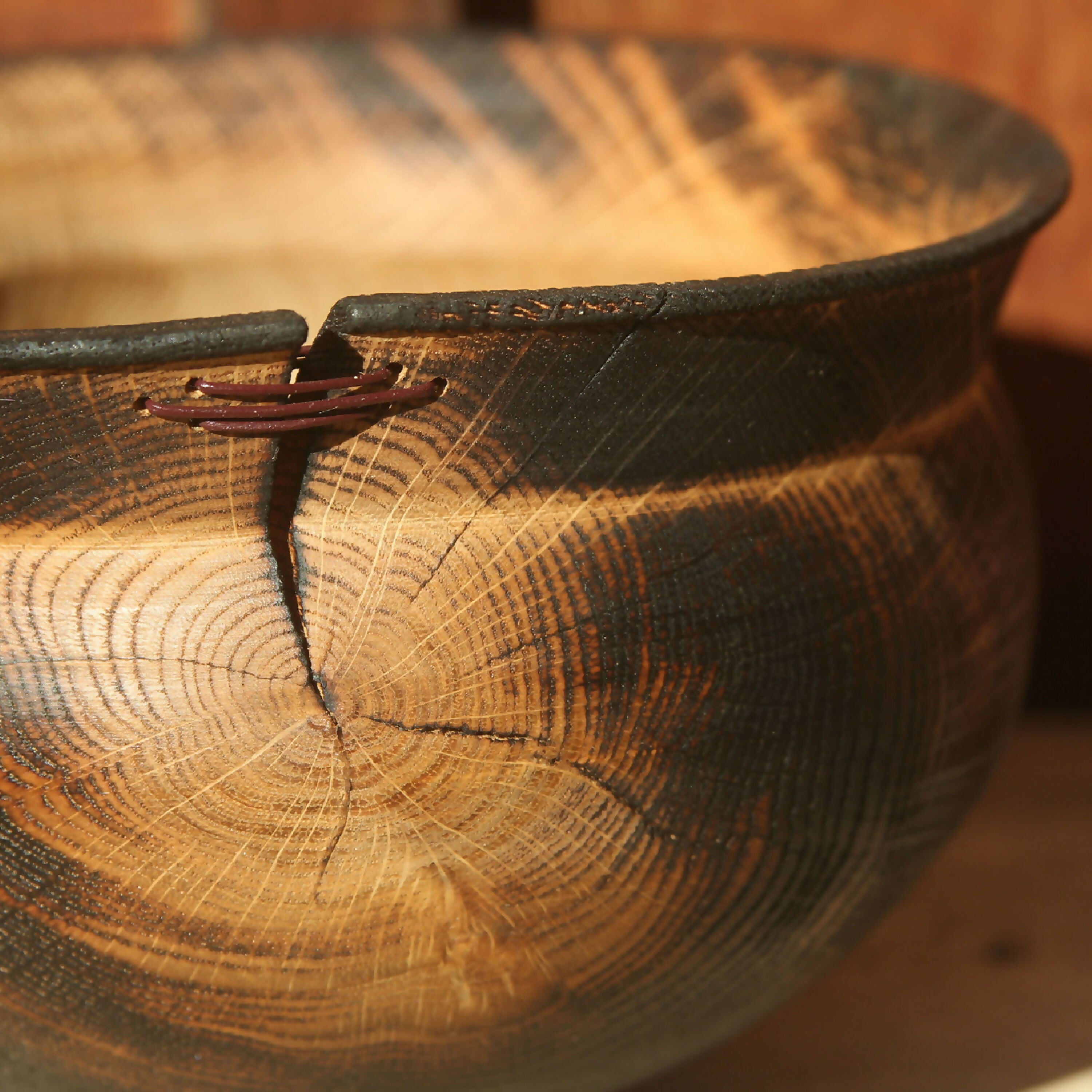 Pot en chêne brulé II - Collection bois vert | EMPREINTES Paris