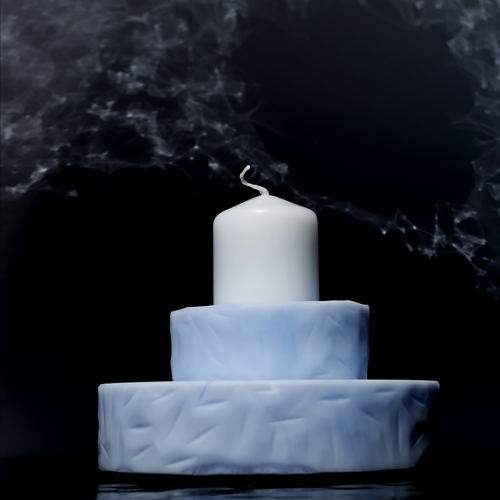 bougeoirs_fleurs_petit_modele_bleu_trait_dunion_artisans copie | EMPREINTES Paris - EMPREINTES Paris