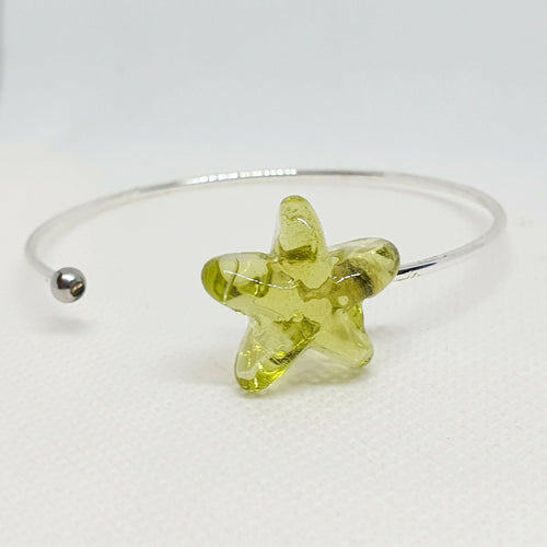 Bracelet jonc Etoile Vert-Jaune | EMPREINTES Paris - EMPREINTES Paris