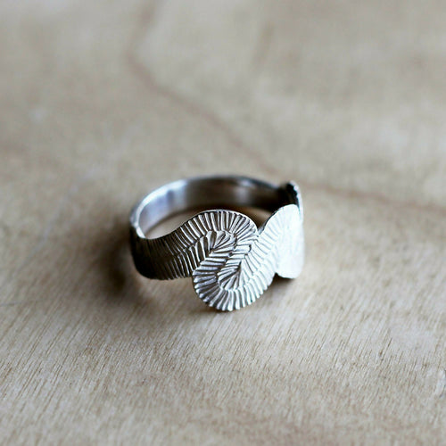 Bague Volute, Anneau zigzag en argent massif 925 recyclé | EMPREINTES Paris - EMPREINTES Paris