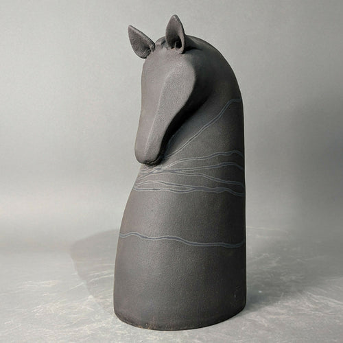 Sculpture Tête Cheval Noir | EMPREINTES Paris - EMPREINTES Paris