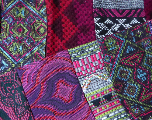 Écharpe hivernale -Multico fuchsia | EMPREINTES Paris - EMPREINTES Paris