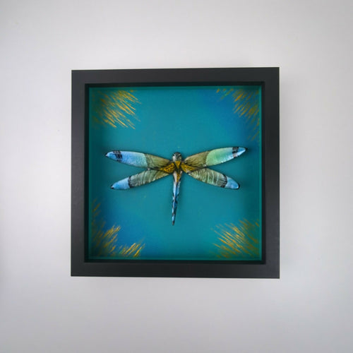 Tableau Libellule – Émail sur Cuivre et Feuille d’Argent | EMPREINTES Paris - EMPREINTES Paris