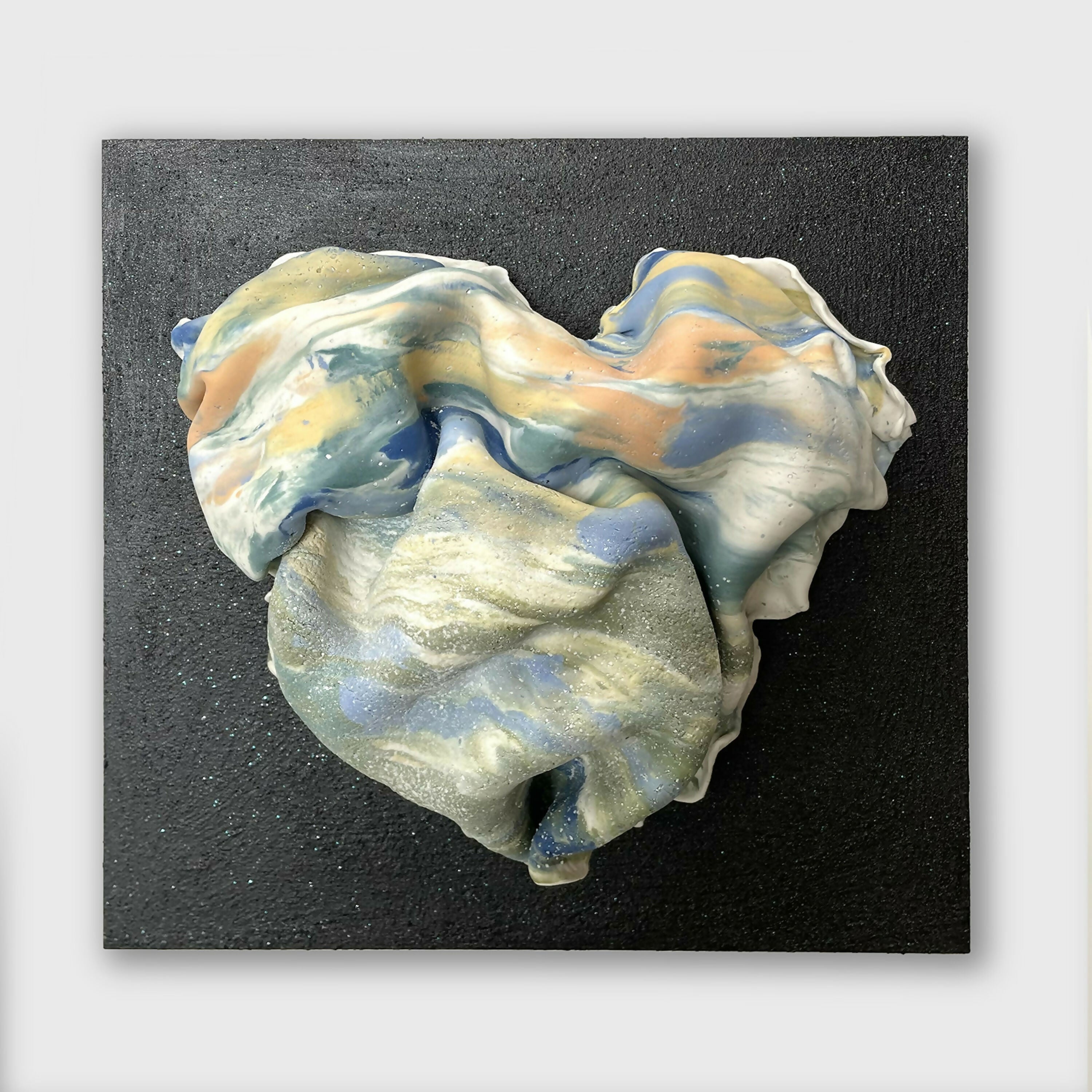 Bas relief tableau collection Cœur porcelaine Nériage 2 | EMPREINTES Paris