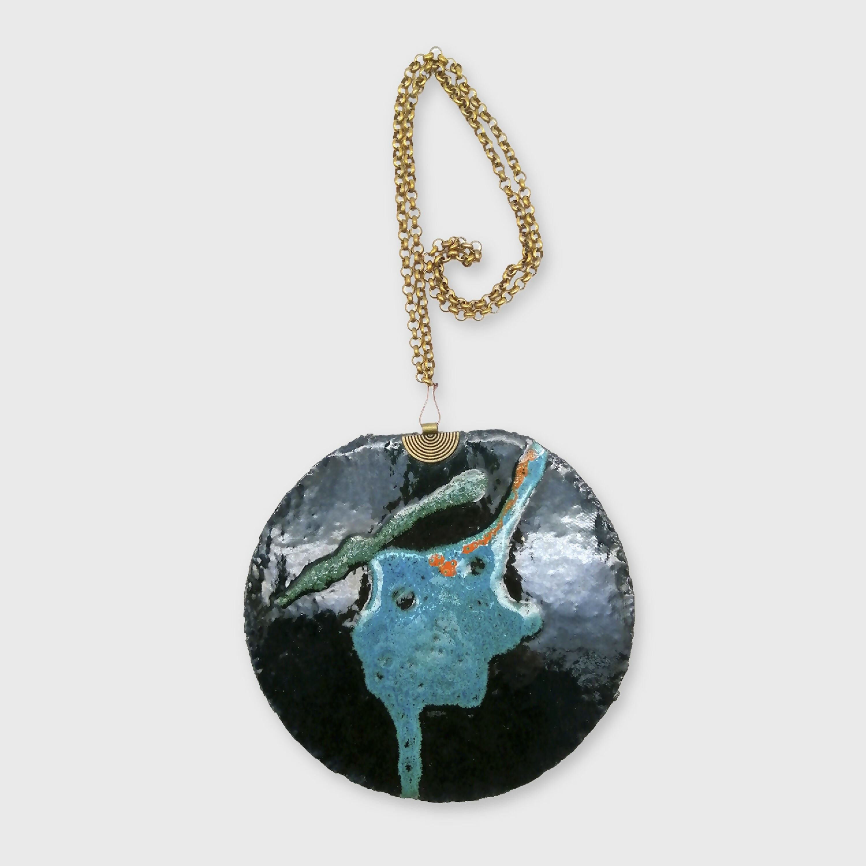 Bijour de mur vert et bleu | EMPREINTES Paris