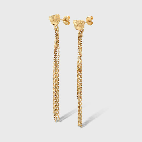 Boucles d’oreilles Galène chaines Or | EMPREINTES Paris - EMPREINTES Paris