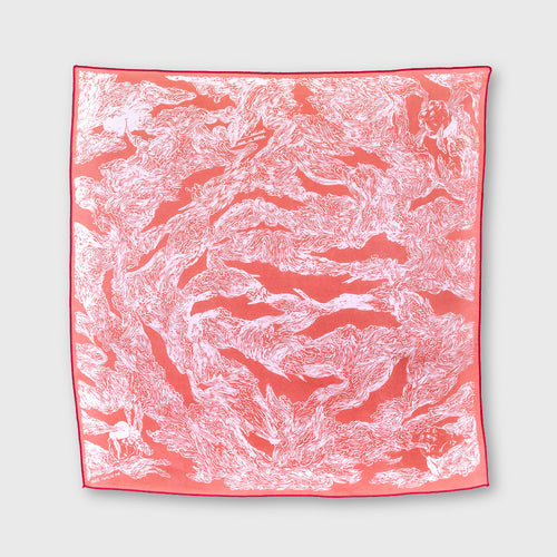 Bandana de Soie Mauvais Vents Rouge - prelude copie | EMPREINTES Paris - EMPREINTES Paris