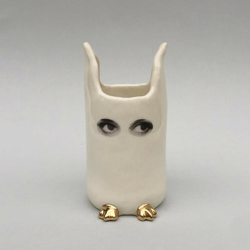 Vase Espionne blanc, petit modèle | EMPREINTES Paris - EMPREINTES Paris