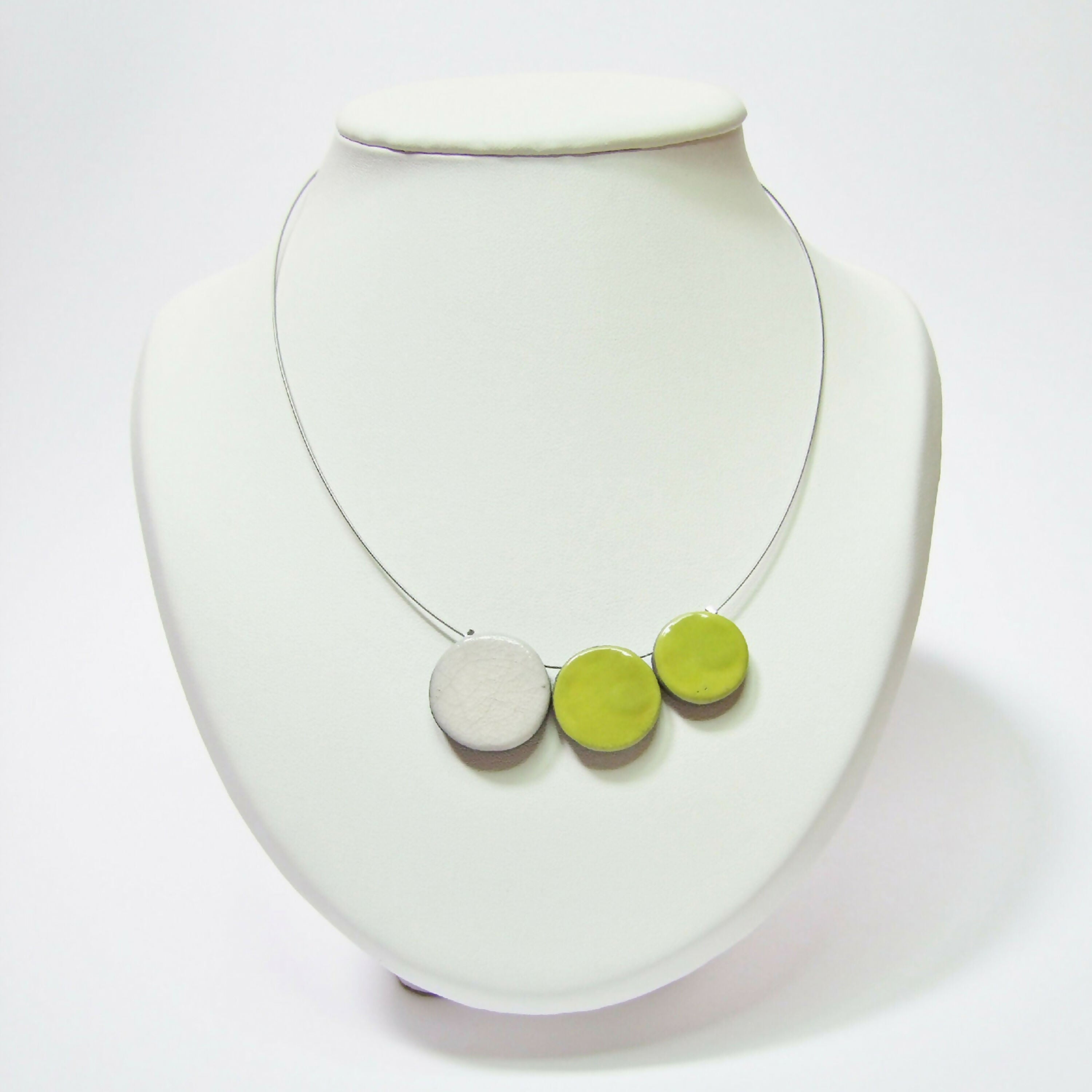 Collier Trio Plat vert | EMPREINTES Paris