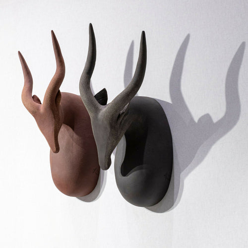 Sculpture Murale Gazelle Blanche | EMPREINTES Paris - EMPREINTES Paris