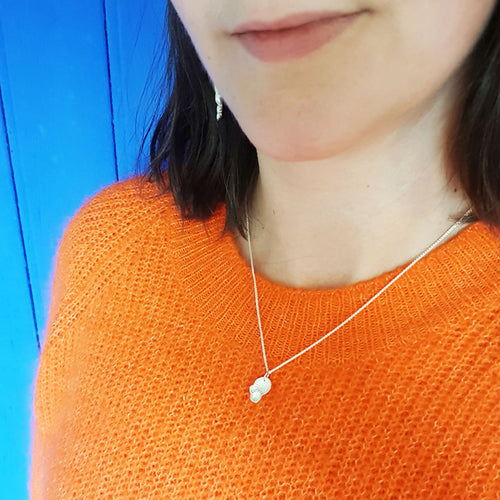 Collier Corail mini en argent massif recyclé | EMPREINTES Paris - EMPREINTES Paris