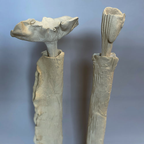 Sculpture Reflets Silencieux céramique grès blanc | EMPREINTES Paris - EMPREINTES Paris