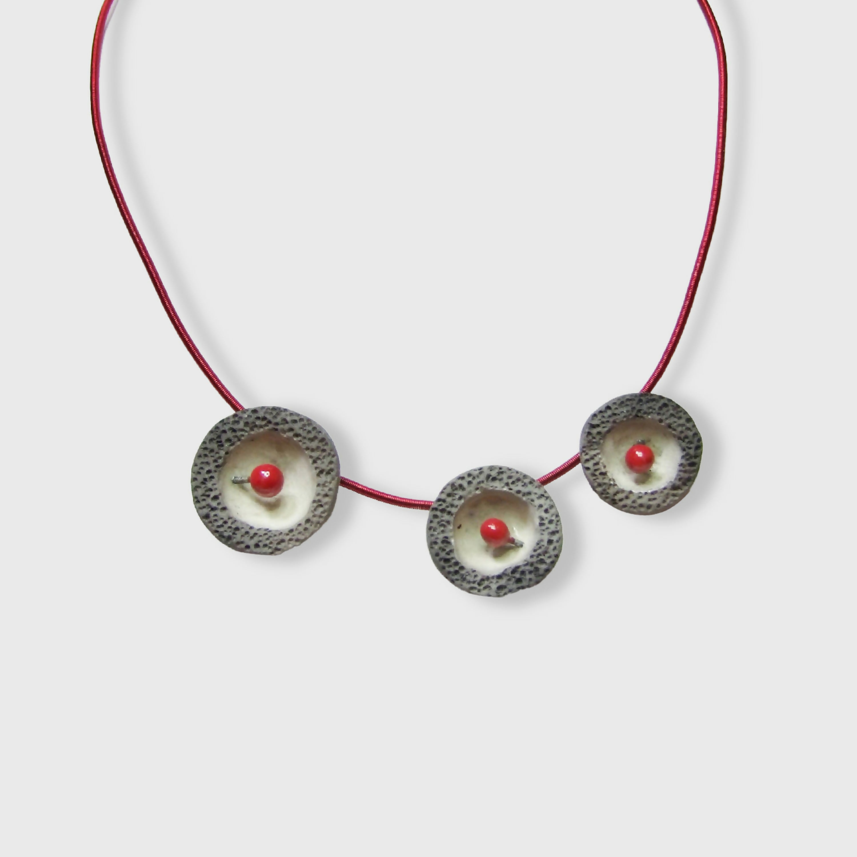 Collier Miro Coupelle rouge | EMPREINTES Paris