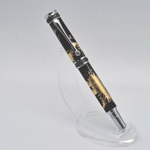 Stylo Plume H004 fibres de carbone et or | EMPREINTES Paris - EMPREINTES Paris