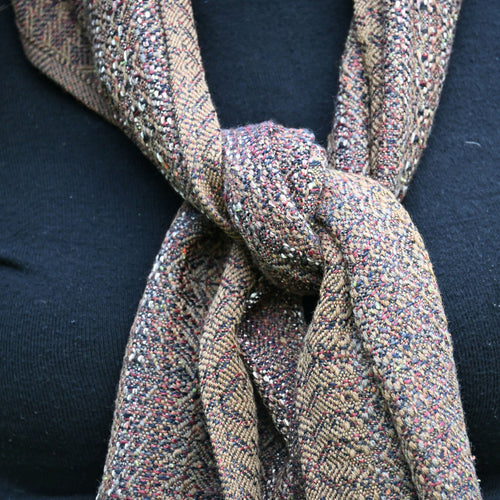 echarpe_brun_terre_creation_tissages_francois_vieillard copie | EMPREINTES Paris - EMPREINTES Paris