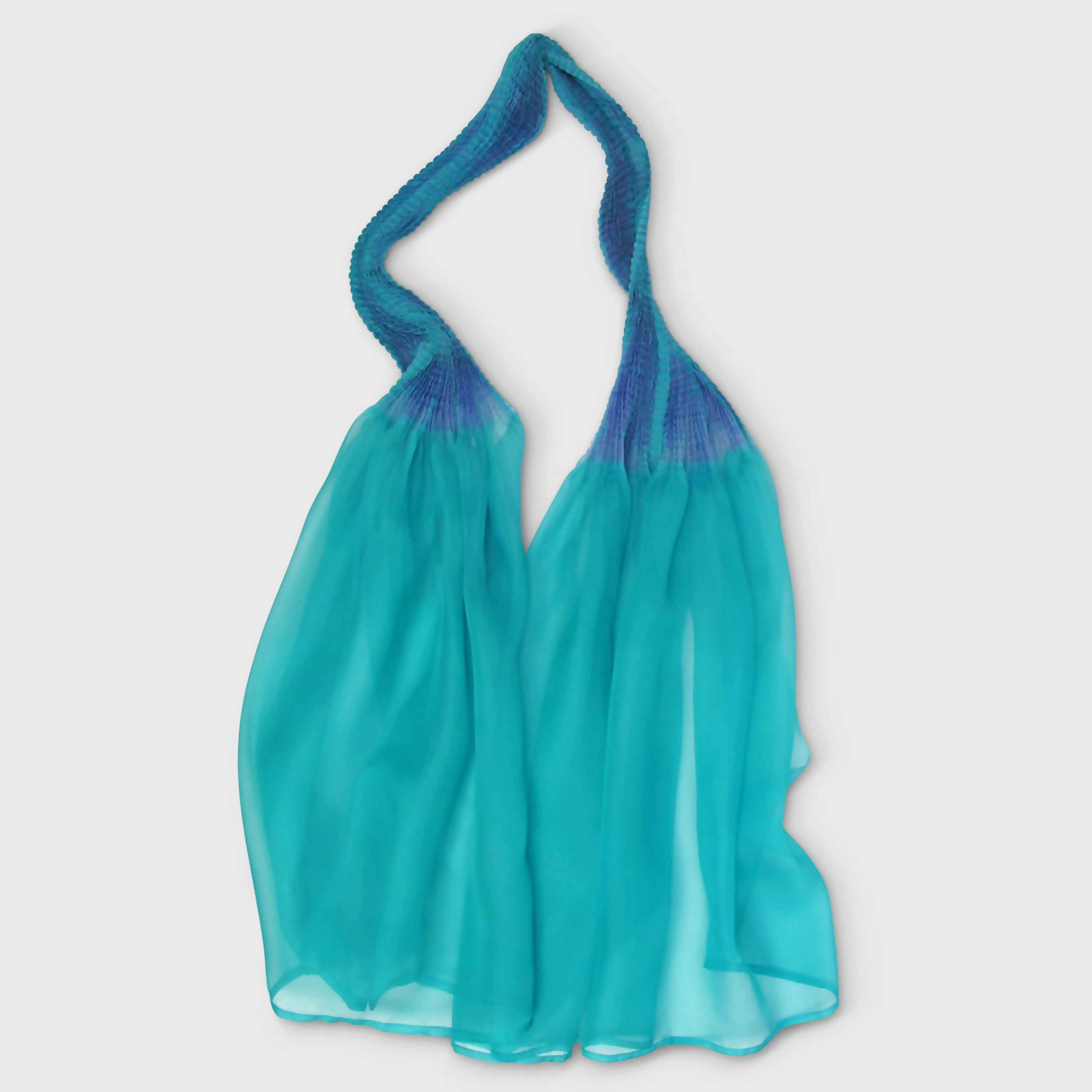 Écharpe longue plissée en organza de soie VOLPLIVOL 004 | EMPREINTES Paris