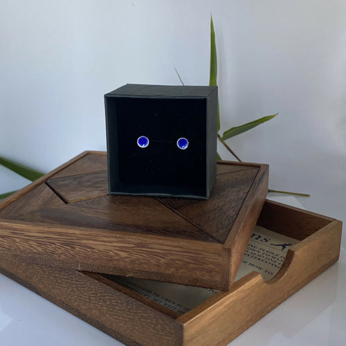 puces_doreilles_en_argent_fin_emaille_bleu_electrique_artyssia copie | EMPREINTES Paris - EMPREINTES Paris