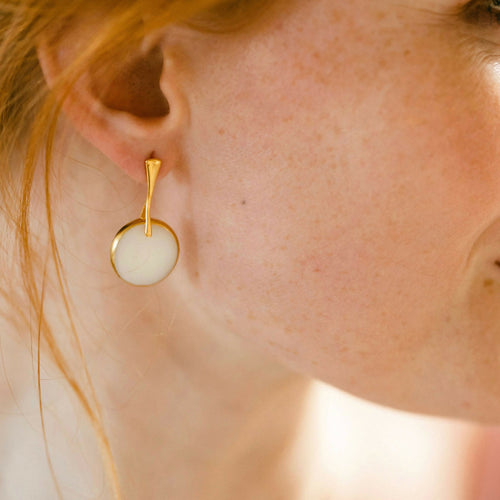 Boucles d'oreilles PLEINE LUNE amande | EMPREINTES Paris - EMPREINTES Paris