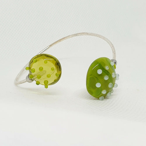 Bracelet jonc en verre couleur verte | EMPREINTES Paris - EMPREINTES Paris