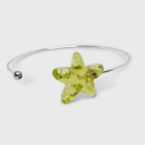 Bracelet jonc Etoile Vert-Jaune | EMPREINTES Paris - EMPREINTES Paris