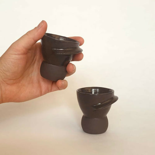 Duo de Tasses à Café Bulle noires | EMPREINTES Paris - EMPREINTES Paris