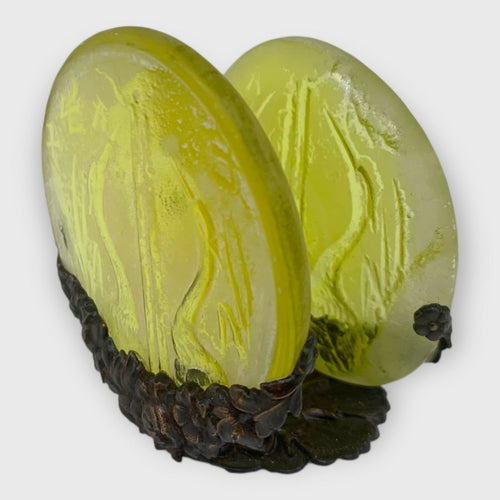 porte carte jaune grues du Japon cadeau noel homme symbole de paix | EMPREINTES Paris - EMPREINTES Paris