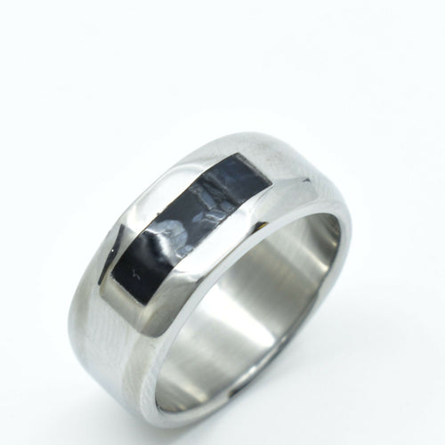 Bague titane et inser en Molaire de Mammouth | EMPREINTES Paris - EMPREINTES Paris