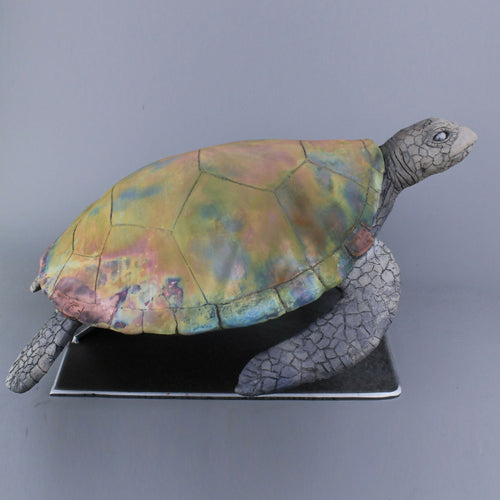 sculpture_de_tortue_en_raku_cuivre_mat_sara_grace_wevill copie | EMPREINTES Paris - EMPREINTES Paris