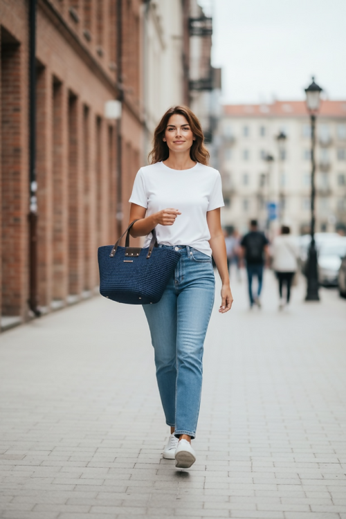 Sac cabas Bleu Chic | EMPREINTES Paris - EMPREINTES Paris