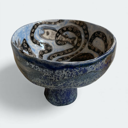 Coupelle bleue au poulpe | EMPREINTES Paris - EMPREINTES Paris