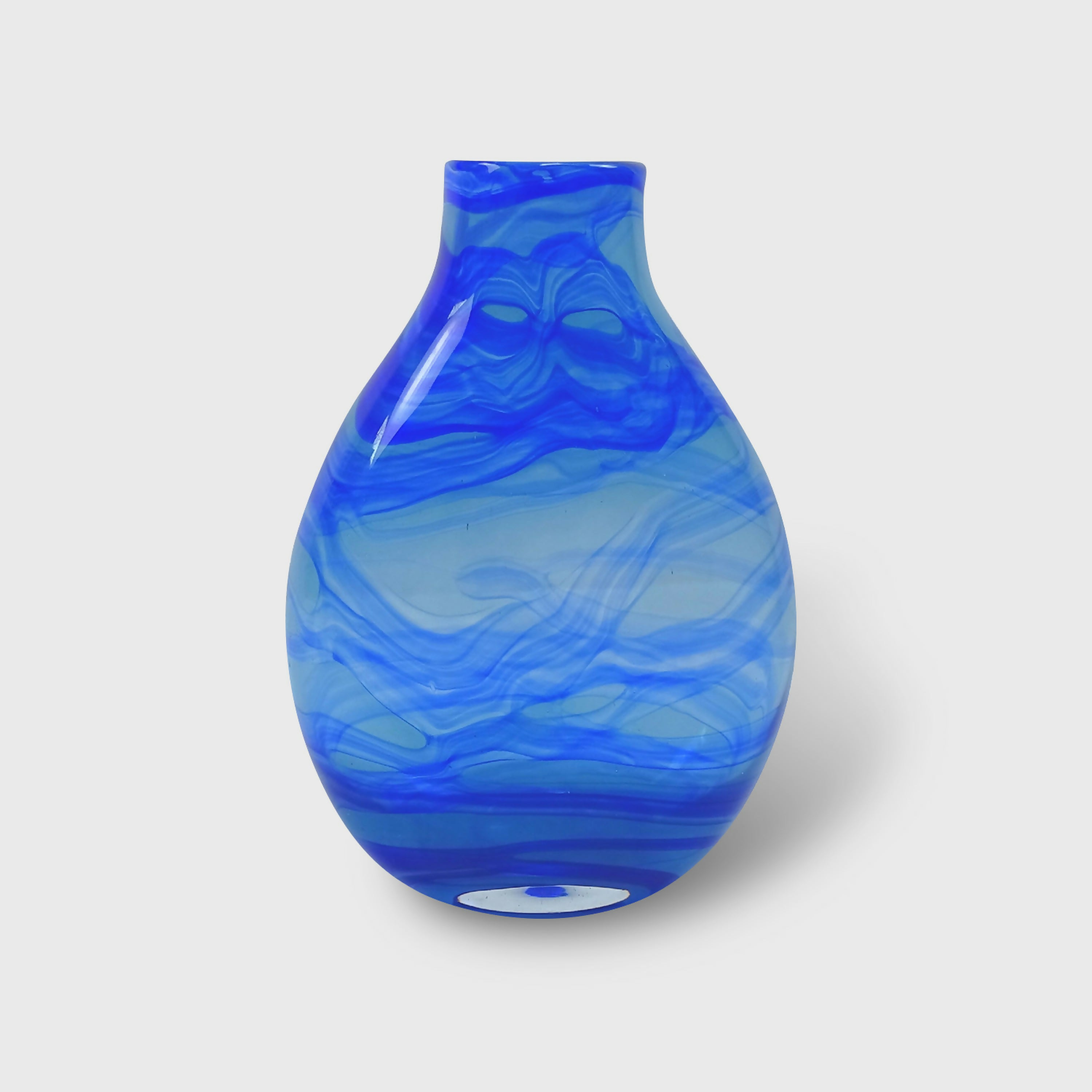 Vase plat bleu | EMPREINTES Paris