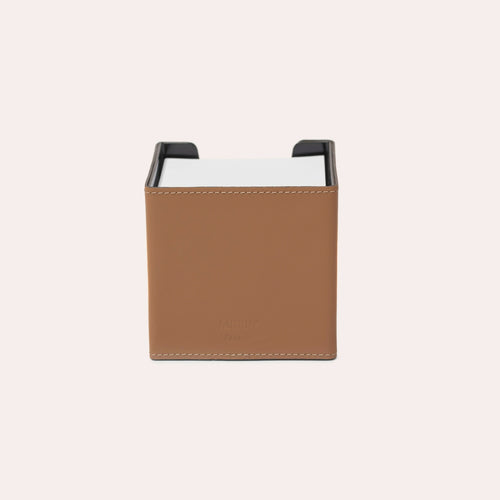 Cube papier cuir camel | EMPREINTES Paris - EMPREINTES Paris